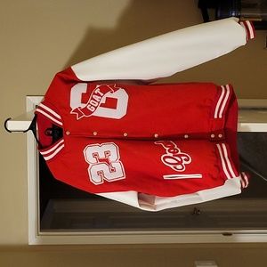 Two 2x Michael Jordan goat letterman jackets